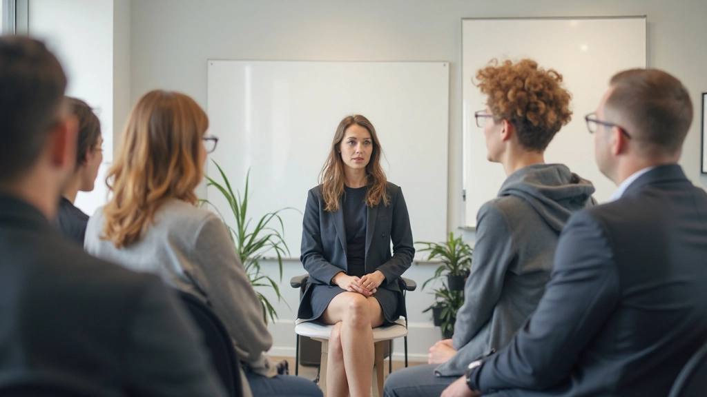 Zelfbewustzijn training sessie met professionals
