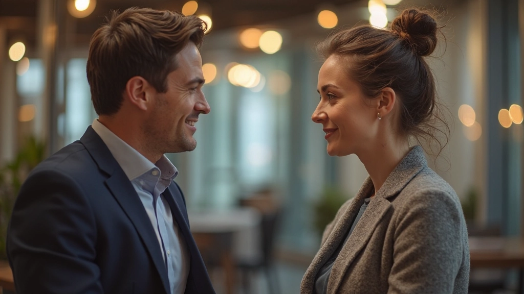 Twee mensen in gesprek kijken elkaar aan met oprechte aandacht, warme en rustgevende sfeer