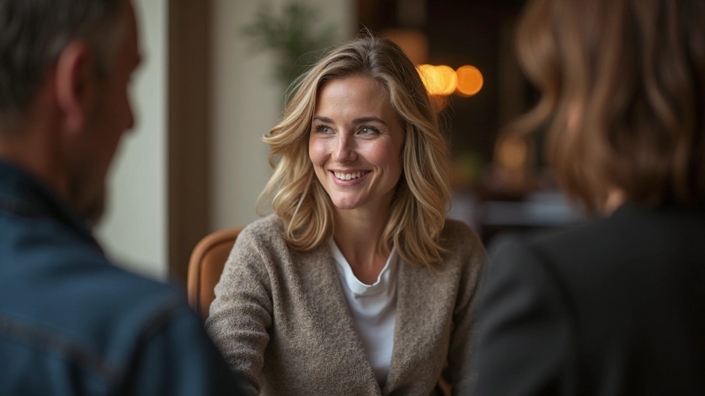 Twee personen in diep gesprek, beide ontspannen, vertrouwen en veiligheid voelbaar